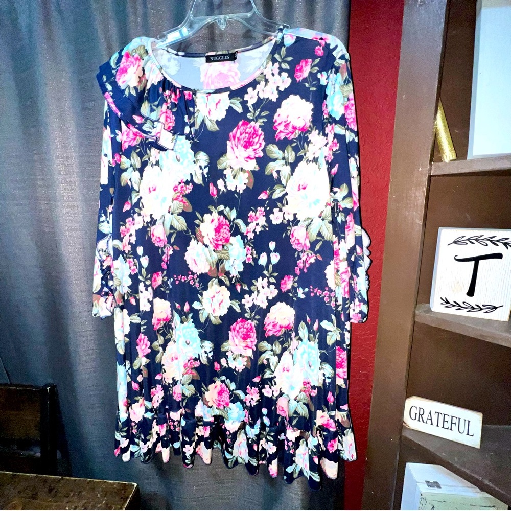 Nuggles Floral Too Ruffle
